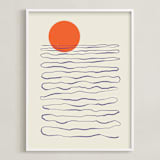 "Infinite Expectation" - Art Print in Tangerine by Adelyn T. - Framed