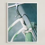 "Bicyclette I" - Art Print in Velo Green by Lindsay Ferraris Photography - Framed