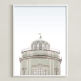 "Castle in the Sky" - Art Print in Mint by Laura Bercovich - Framed