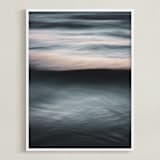 "The Uniqueness of Waves XXVIII" - Art Print in Dusk Green by Tal Paz-Fridman - Framed