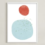 "Moonlight Rain" - Art Print in Moonlight Rain by Hi Uan Kang Haaga - Framed