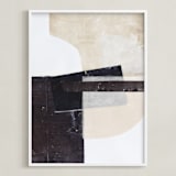 "Last Tuesday" - Art Print in Sand by Jennifer Daily - Framed