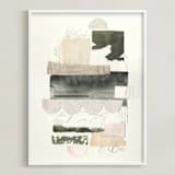 "Reflected" - Art Print in Beige by Lorent and Leif - Framed