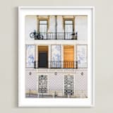 "Tiles of Portugal" - Art Print in Portuguese Tile by Annie Montgomery - Framed