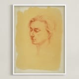 "Day Dream" - Art Print in Terra Cotta by Stephanie Chang - Framed