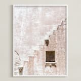 "Fortress I" - Art Print in blush by Kamala Nahas - Framed