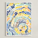 "Sun Drop" - Art Print in Golden Yellow by Holly Royval - Framed