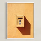 "La Poste" - Art Print in Bright Yellow by lulu and isabelle - Framed