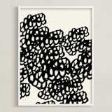 "Black Sheep" - Art Print in Noir by rose lindo - Framed