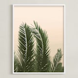 "Tropical Palm Tree" - Art Print in Golden by Wilder California - Framed