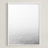 "Breathe" - Art Print in Fog Grey by Emily Denis - Framed