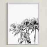 "Vacation Mode" - Art Print in White by Irene Suchocki - Framed