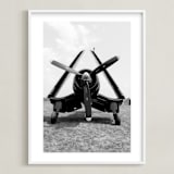 "Sky Bird ~ 4" - Art Print in Black by Janet Cruz - Framed