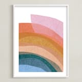 "paper rainbow" - Art Print in Rainbow by Carrie Moradi - Framed