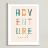 "Adventure Lies Ahead" - Art Print in Paper by Brandy Folse - Framed