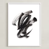"Faraday" - Art Print in Black by Misty Hughes - Framed