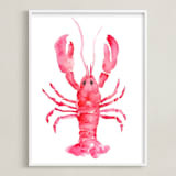 "Aragosta" - Art Print in Crustacean by Rochelle Renee - Framed