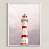 "El Faro" - Art Print in Cherry by Paola Benenati - Framed