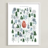 "Never Alone" - Personalized Art Print in Crisp White by Sarah Knight - Framed