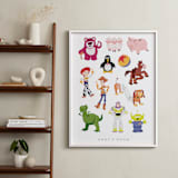 "Andy's Toys from Disney and Pixar's Toy Story" - Personalized Art Print in Candy by Rebecca Smith - In a Room