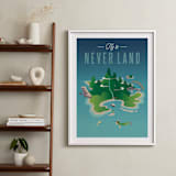 "Fly To Neverland" - Art Print in Island by Erica Krystek - In a Room