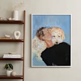"Recharge" - Art Print in Blue by Mary Ketch - In a Room