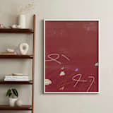 "Room Eleven 1" - Art Print in Crimson Red by Shiho Whitehead - In a Room