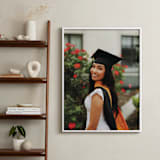 "The Big Picture: Graduation Framed Photo" - Framed Photo in White by Minted - In a Room