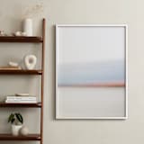 "Racing the Clock" - Art Print in Sky Blue by Jennifer Squires - In a Room