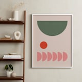 "Valentina" - Art Print in Olive by Alex Roda - In a Room