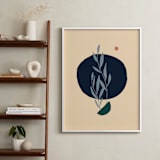 "Misha" - Art Print in Cream Navy by Alex Roda - In a Room