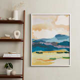 "Sunset Escape" - Art Print in Golden Yellow by Sara Shashani - In a Room