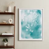 "Swim" - Art Print in Aqua by Julie Song Ink - In a Room
