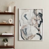 "Southern Cotton Series 4" - Art Print in Pink and Grey by Angela Simeone - In a Room