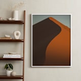 "Dunes of Africa" - Art Print in Rust by Benno and Noosa - In a Room