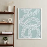 "River of Dots" - Art Print in light blue by Jorey Hurley - In a Room