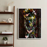 "Shes Blooming" - Art Print in Magical Rose by Theresa Bear - In a Room