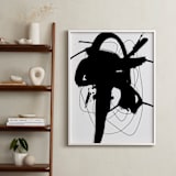 "synapse" - Art Print in Black and White by Ilana Greenberg - In a Room
