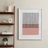 "Color Streak" - Art Print in Dusty Rose by Kiersten Garner - In a Room