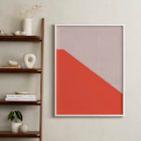 "Sunset Wall" - Art Print in White by MinimalType - In a Room