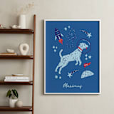 "Space Pup" - Personalized Art Print in Celestial by Kristin Mastoras - In a Room