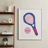 "Electric Sports 1" - Personalized Art Print in Cobalt by Carrie Moradi - In a Room
