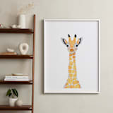 "baby animal.giraffe" - Art Print in merigold by Cass Loh - In a Room