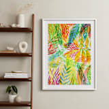 "Tropical" - Art Print in Sunny yellow by Alexandra Dzh - In a Room