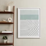 "Curve Appeal VI" - Art Print in Mint by Tanya Lee Design - In a Room