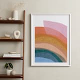 "paper rainbow" - Art Print in Rainbow by Carrie Moradi - In a Room