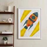 "Space to Explore I" - Art Print in Flare by Heather Schertzer - In a Room