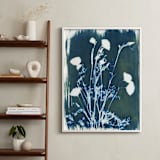 "Golden Blue Poppies" - Art Print in Golden Blue by raven erebus - In a Room