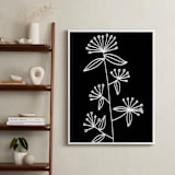 "botanical leaves1" - Art Print in white by Ramoncita - In a Room