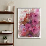 "Graceful Bouquet" - Art Print in rose pink by Amelia Gluba - In a Room